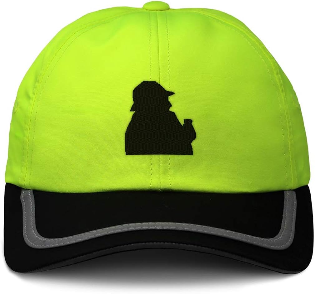 Custom Reflective Running Hat Sherlock Homes Embroidery Polyester One Size