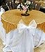 ShiDianYi 50''x50'' Square Light Gold Sequin Tablecloth Runners Sparkly Table Overlays,Birthday Tablecloth, Glam Wedding Decor, Outdoor Party Select Your Color & Size Can Be Available !