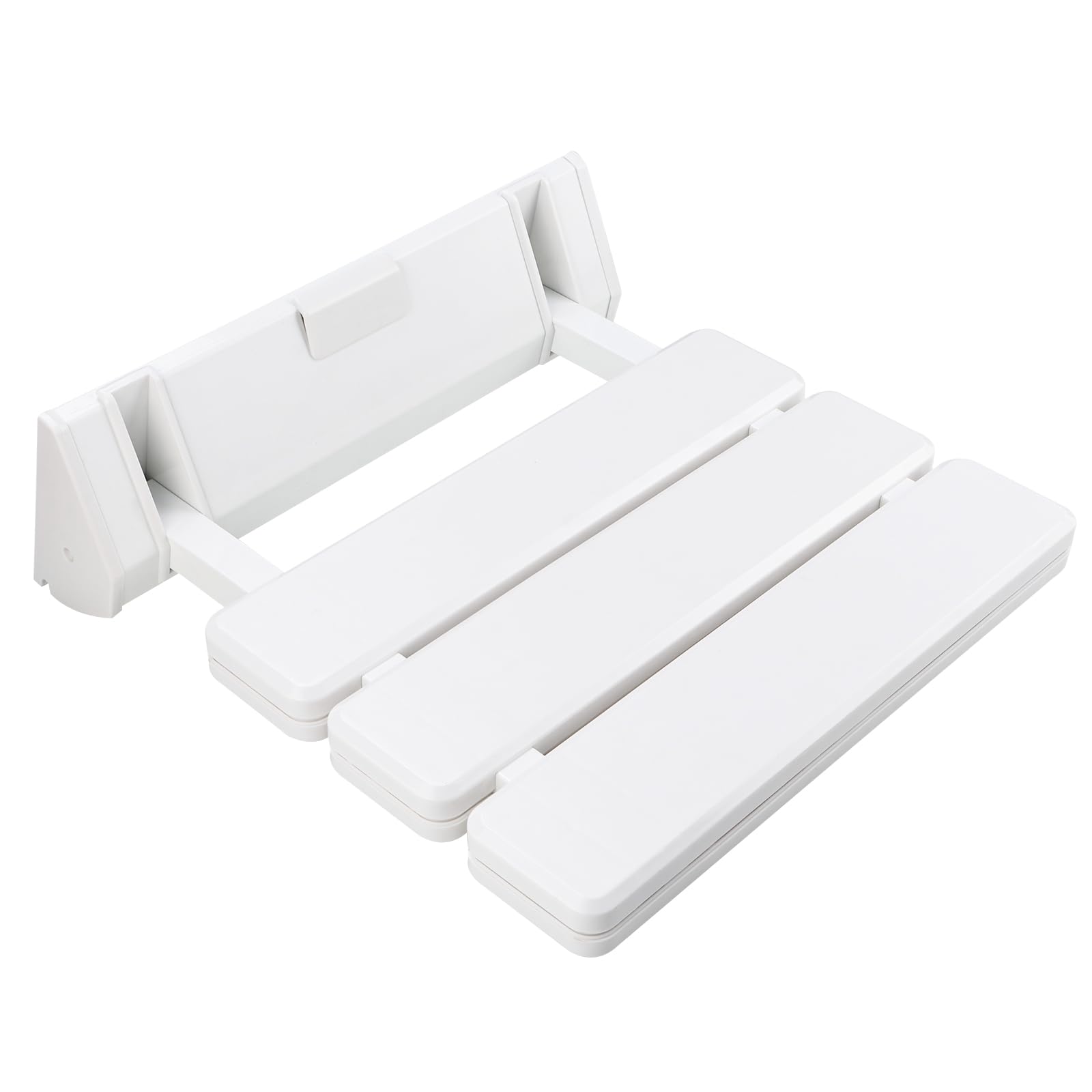 BOOMSTART Folding Shower Seat - Wall Mounted, Foldable for Shower, Supports up to 130 kg