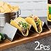 Licok Taco Holders Stainless Steel - Zig-zag Taco Stand Holds Up to 3 Tacos Each, Taco Holder with Non-stick surfaces for Kids, Oven Safe Taco Holders for Baking, Dishwasher and Grill Safe, Pack of 2