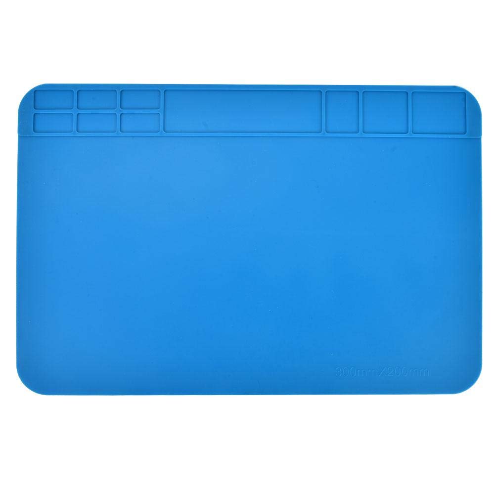 Heat Insulation Silicone Pad, Mobile Phone Computer Repair Disassembly Work Station Desktop Mat for Digital Motherboard Testing and Maintenance