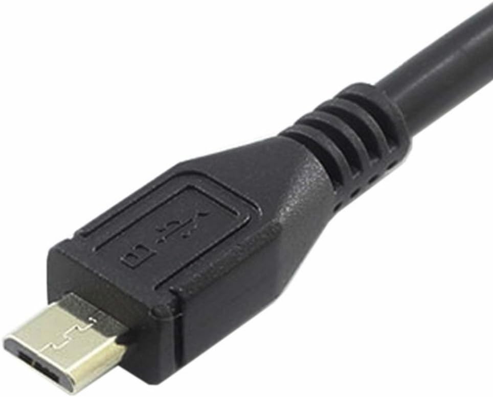 baolongking Micro USB Panel Mount 5Pin Micro-USB Extension Cable Male to Female Extender Cable with Screws for Data Sync and Charge 50cm - Image 3
