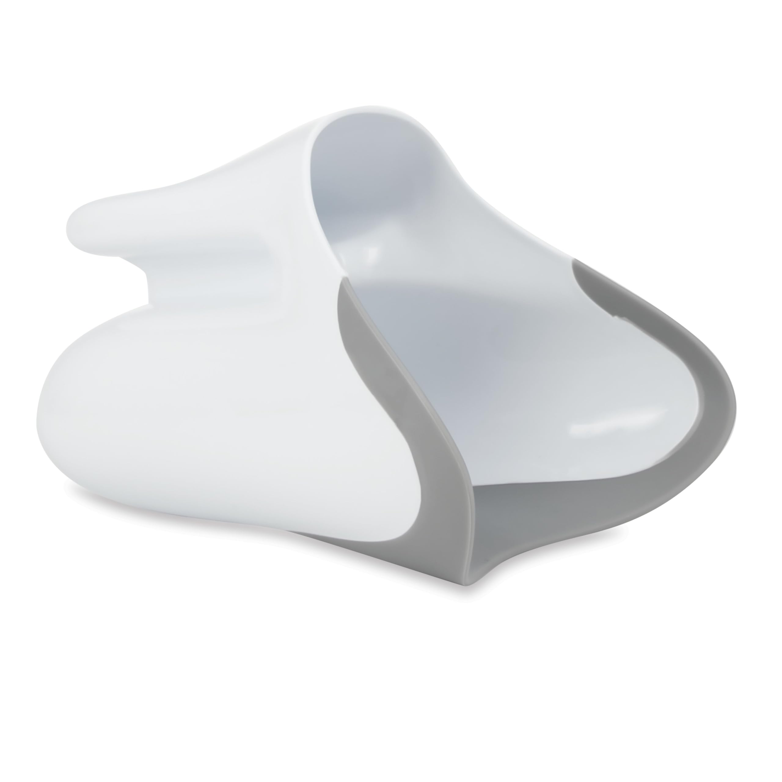 Nuby Shampoo Rinse Pail – Soft Flexible Rim | Free Standing| BPA-Free (White)