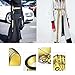 Ya Jin Women Embroidery Casual Long Canvas Belt with Double D-Ring Buckle
