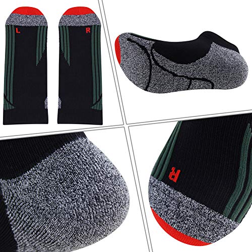image for LANDUNCIAGA Men's Ankle Running Cycling Socks Unisex Summer Compressio