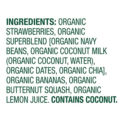 SPROUT ORGANICS SUPERBLEND WITH STRAWBERRY BANANA AND BUTTERNUT SQUASH, 4 OZ POUCH