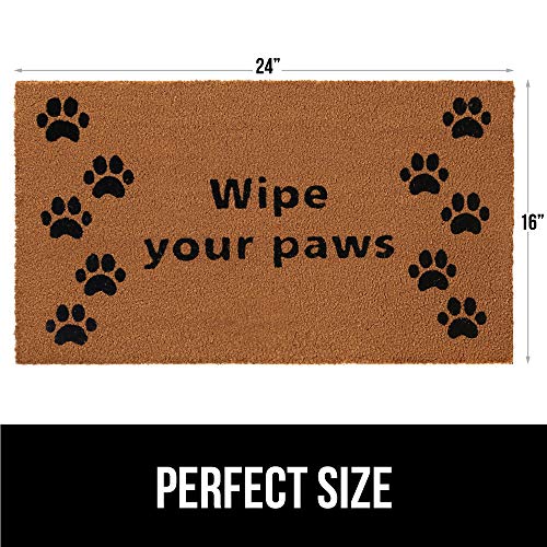 Gorilla Grip Natural Coco Coir Door Mat, Thick Durable Doormat for