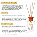 binca vidou Reed Diffuser Orange and Lemon, 3.4 Fl.oz/100ml, Citrus Scented Reed Diffuser Set with 6 Natural Bamboo Sticks, Strong and Long Lasting Fragrance, Last 50 Days