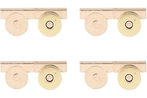 8pcs Magnetic Snap Clips - Colors Golden- No-Needle Closure for Bags, Shoes, Crafts - Durable & Stylish Fasteners, Bag Access