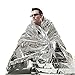 5 Pack Emergency Blanket,Thermal Mylar Space Blanket,Windproof Waterproof Foil Blanket Silver Foil Blanket Survival Blanket Reusable For Outdoor, Survival,Camping,Hiking,Marathons,Homeless,First Aidthumb 1