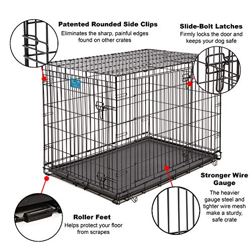 MidWest Homes for Pets Life Stages LS1642DD Double Door Folding Crate