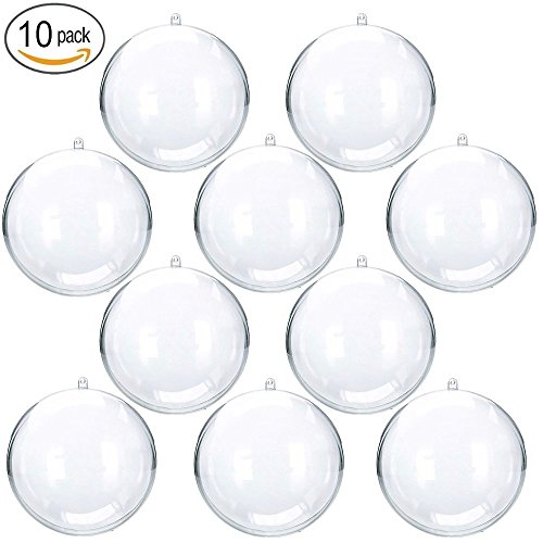 6 UNIQLED+Plastic+Fillable+Christmas+Ornament