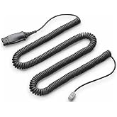 POLY Plantronics 783S3AA His Adapter Cable W/ Qd Cabl, Black
