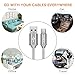 USB Type C Cable, (2-PACK 6.6ft)USB C Charger Cable Nylon Braided Fast Charging Sync Cord Compatible Samsung Galaxy Note 9 8, S9 Plus ,S8, LG V20 G5 G6, Google Pixel 2 xl,Nexus, Nintendo Switch (Gray)
