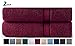 COTTON CRAFT Ultra Soft Bath Sheets - 2 Pack - 35 x 70 - Absorbent Quick Dry Everyday Luxury Hotel Bathroom Spa Gym Shower Beach Pool Travel Dorm -100% Ringspun Cotton - 580 GSM - Easy Care - Burgundy