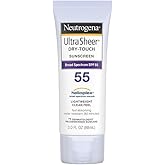 Neutrogena Ultra Sheer Dry-Touch Sunscreen SPF 55 3 oz (Pack of 4)