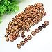 100 Pcs 10mm Fashion Mixed Eye-catching Wood Round Beads for Jewelry Making DIY