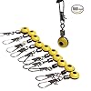 Sougayilang-Fishing-Line-Sinker-Slides-Hook-Shank-Clip-Connector-Swivels-Pack-of-100pcs
