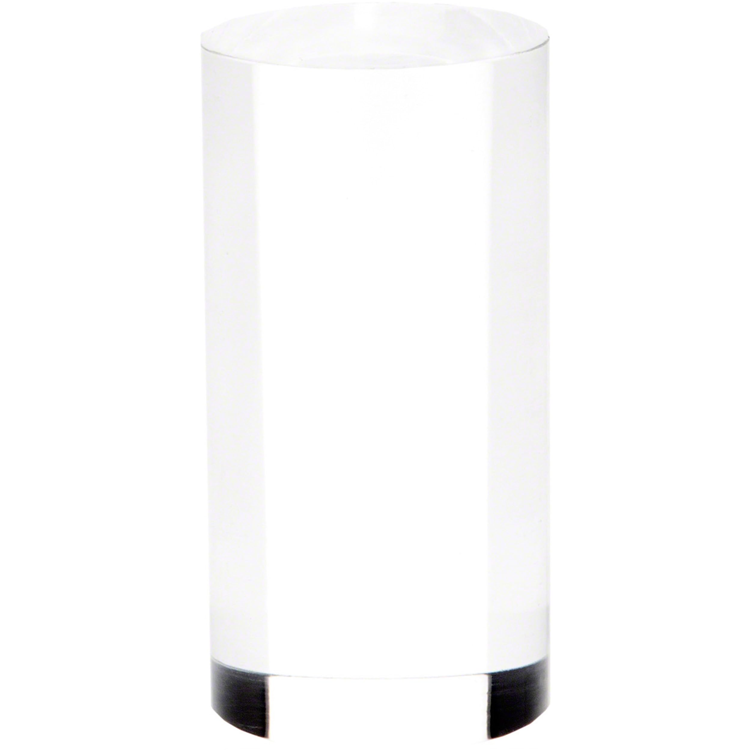 Plymor Clear Acrylic Solid Cylinder Round Display