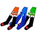 TeeHee Novelty Cotton Knee High Fun Socks for Women and Junior Halloween 6-Pair (Monsters)