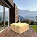 Budge P4A02SF1 All Seasons Square Patio Table / Ottoman Cover Lightweight, UV-Resistant, Extra Large, Tan, Extra Large - 16
