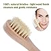Dry Brushing Body Brush Boar Bristle Exfoliating Brush Set - Long Handle Body Brush, Face Cleansing Brush, Foot Scrub Gloves, Pumice Stone for Lymphatic Drainage Cellulite Treatment