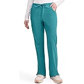 Dickies Scrubs for Women - Flare Leg Cargo Scrub Pants with Drawstring Waist & 6 Pockets, Medical Uniform - 86206