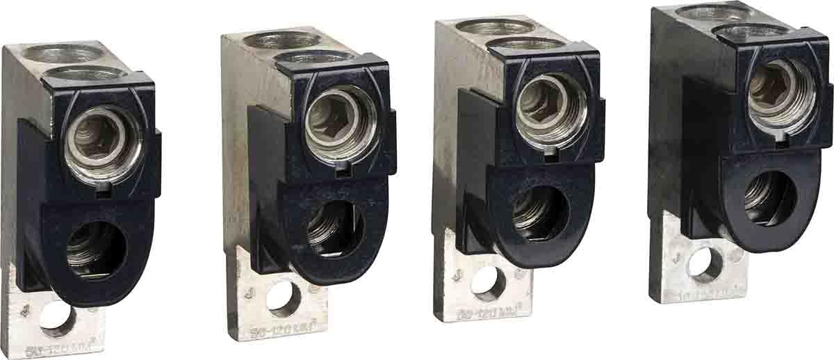 Schneider LV429219 Frame Terminals, 4 Pieces, 2x50.120mm2, for INS40.160 / INS250 / INV100.250