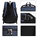 Sunny Snowy School Backpack,Laptop Backpacks with USB Charging Port Headphone Holes (Black)