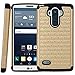 LG G Stylo Case, LG G4 Stylus/LG LS770 Case, Style4U Studded Rhinestone Crystal Bling Hybrid Armor Case Cover for LG G Stylo/LG G4 Stylus LS770 with 1 Style4U Stylus [Gold/Black]