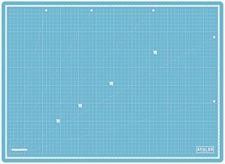 Analog Self Healing Durable PVC TRANSLUCENT Cutting Mat Board Art Craft (A4 Blue)