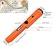 Pin Pointer Metal Detector, Hand-held Metal Detector 360° Scanning Unearthing Treasure Finder Buzzer Vibration with High Sensitivity (Orange)