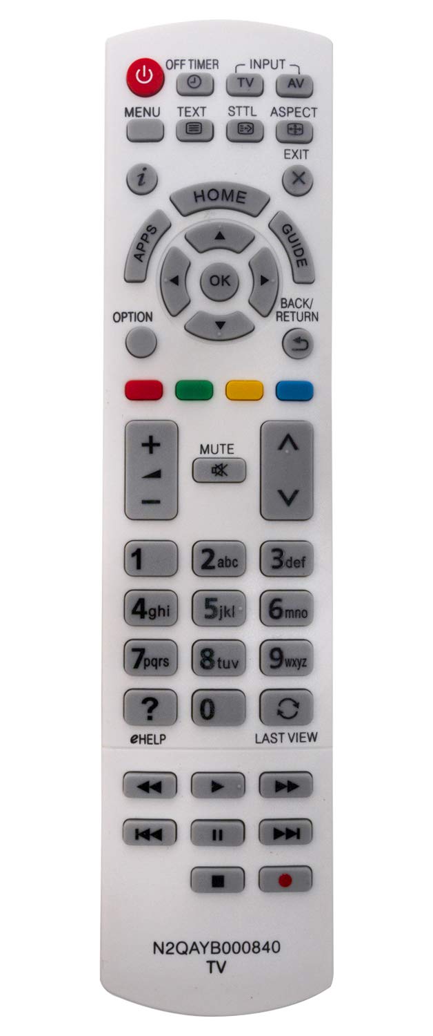 ALLIMITY N2QAYB000840 Remote Control Replace for Panasonic Viera TV TX-32AS600 TX-32ASW604 TX-39AS600 TX-39AS600Y TX-39ASW604 TX-42AS600 TX-42AS600EW TX-42AS600Y TX-42ASW604 TX-42ASW604W