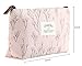 Leegoal(TM) Elegant Multi Fuctional Canvas Floral Pouch Pencil Pen Case Bag (Pink)