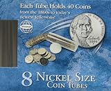 Nickel Size Coin Tubes: 8 Count by 