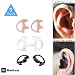 Lsgoodcare Open Ear Insert Radio Ear Mold Ear Bud 3 Pair Replacement Earmold Earbud Medium (Left and Right) Compatible for Motorola Kenwood 2 Way Radio Walkie Talkie, Black/White/Pink Soft Ear Piece primary