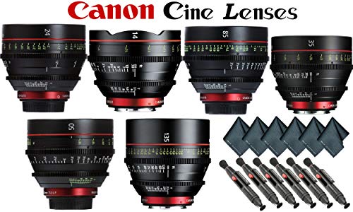 Canon EF Cinema Prime Lens Kit (14, 24, 35, 50, 85, 135mm) with Mad Cameras Cleaning Kit - Thumbnail 7