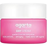 Agarta Daily Moisturizing Day Cream – Botanical Face Cream with Hyaluronic Acid & Vitamin E, Vegan Clean Formula – 1.69 fl oz