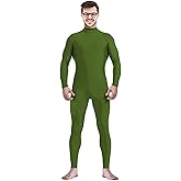 Gaoin Men's and Women's Stretch Spandex Zentai Unitard Bodysuit Costume Without Hood Feet Hands