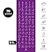 NewMe Fitness Instructional Yoga Mat, Purple – Printed w/ 70 Illustrated Poses, 24″ Wide x 68″ Long, for Women & Men : Non Slip, Eco Friendly PVC, Non Toxic : for Home or Gym : 5mm Thickthumb 1