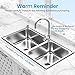 Sink Rack Dish Drainer for Kitchen Sink Racks Stainless Steel Over The Sink Shelf Storage Rack (Sink Size ≤ 32 1/2 inch) 33.5X12.5X20.5inch White