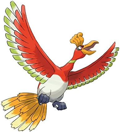 Ho Oh Pokemon Go OriginalStickers0377 Set Of Two (2x) Stickers , Laptop , Ipad , Car , Truck , Size 4 inches on Longer Side