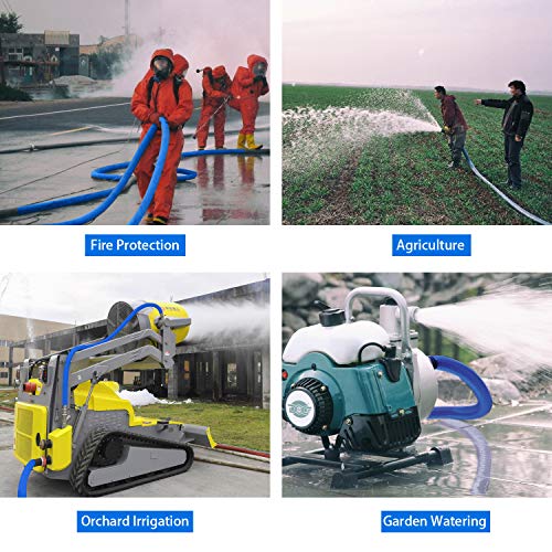 LEBLEBALL 1.5" x 100 FT Blue Backwash Hose,Reinforced Discharge Hose for Swimming Pools Heavy