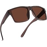 PRIVEL XXL Size Extra Large Square 157MM Polarized Sunglasses for Big Wide Heads Men TR90 Lightweight UV400 Glasses