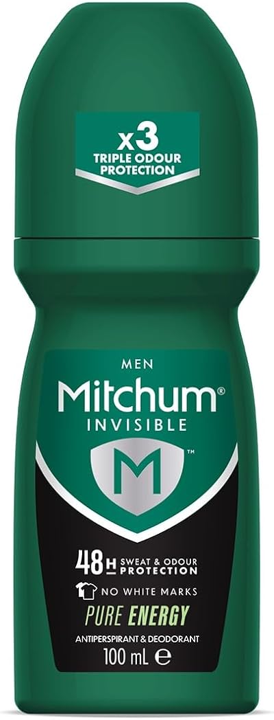 Mitchum Men Invisible 48HR Anti-Perspirant Roll On Deodorant No White Marks