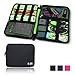 BUBM Universal Cable Organizer Electronics Accessories Case Various USB, Phone, Charge, Cable organizer Travel Organizer--king Size (Black)