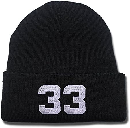 YUGY Larry Bird Number 33 Beanie Embroidery Knitted Hats Caps