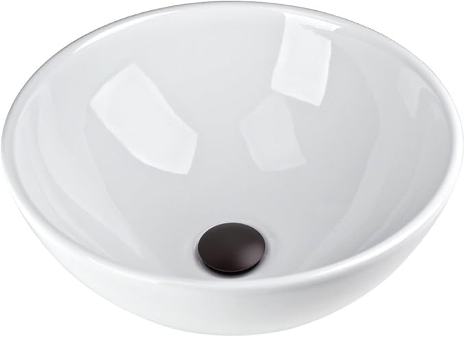 13 x 13 "cuenco redondo (fregadero y bronce aceitado Tapón de drenaje