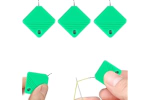 WUSAIRX Needle Threaders, Upgraded Automatic Needle Threaders for Hand Sewing, Embroidery Floss, Sewing Machine Needle Threader, Sewing Supplies Tool, Fits All Needle Sizes (Green-3pcs)