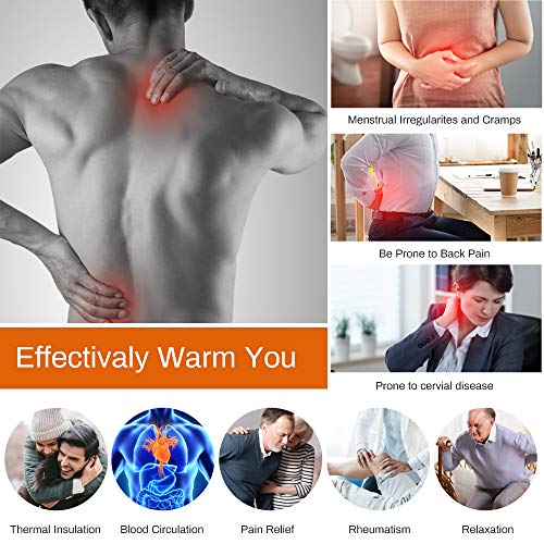WELTEAYO Gilet Chauffant Electrique Femmes et Hommes, Chauds Gilet Chauffé Veste V-Neck Température Réglable USB Rechargeable, Hiver Chauffés Vêtements pour Ski, Randonnée, Pêche etc. (XL)
